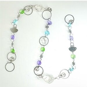 Handmade One of a Kind Crystal Gemstone Wall Hanging Crystal Quartz